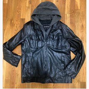 Men’s GUESS Leather Jacket